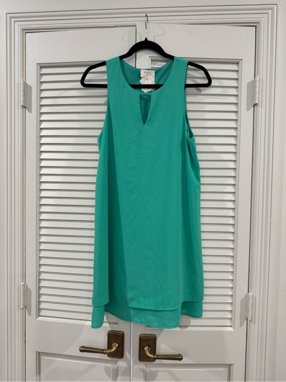 Everly Teal Sleeveless Mini Dress